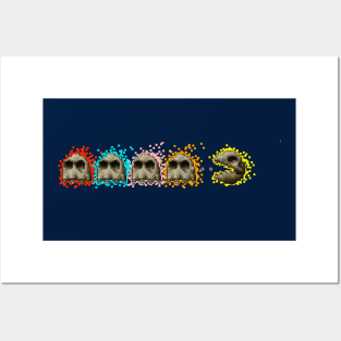 Pac Man Skulls Posters and Art